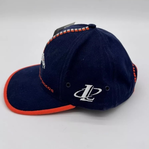 LOGO ATHLETIC Denver Broncos Navy Blue Snapback Hat Cap NFL  NWT vintage - Picture 3 of 4